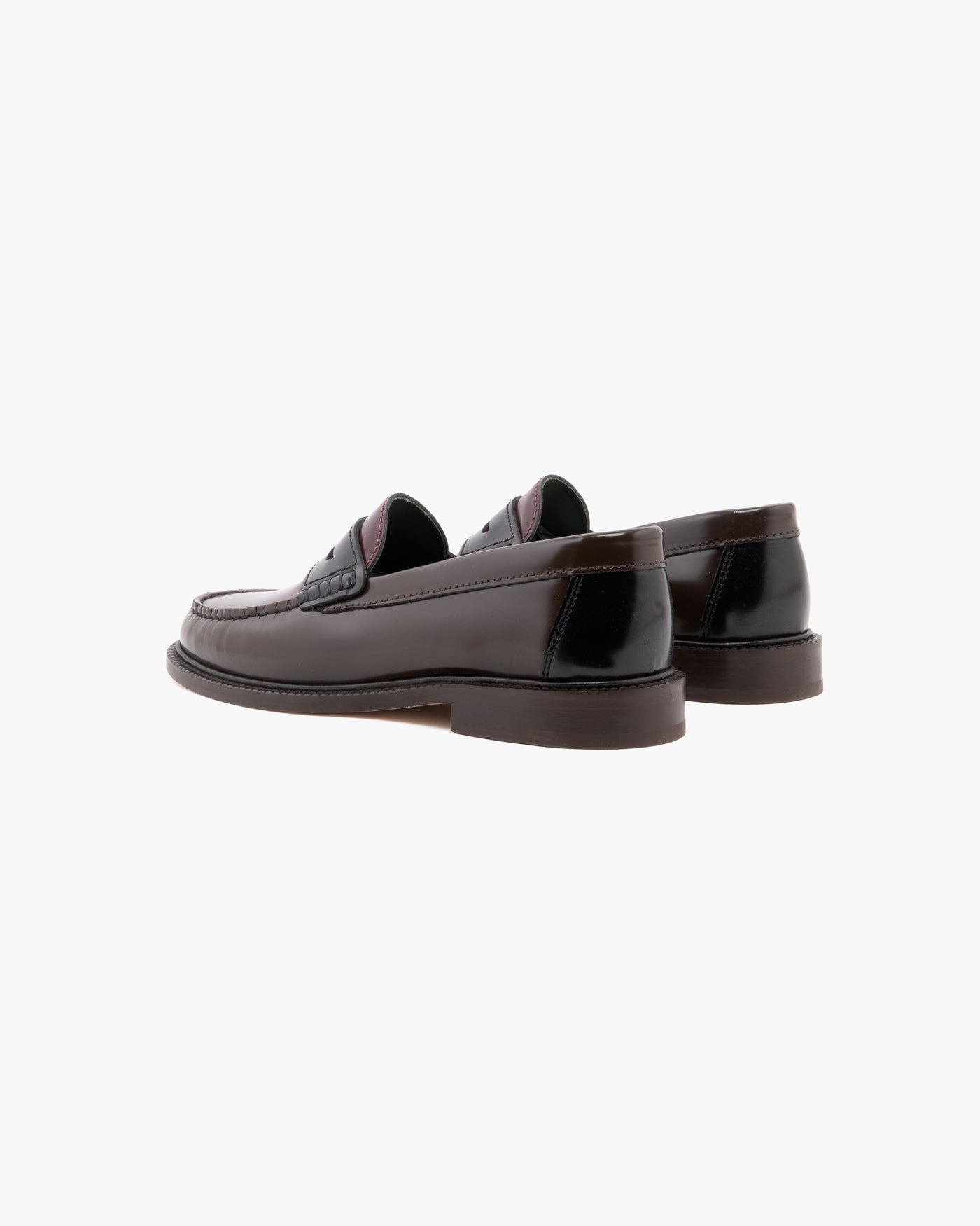 Vinny's Yardee Mocassin Loafer Polido Leather Brown/Burgundy/Blue