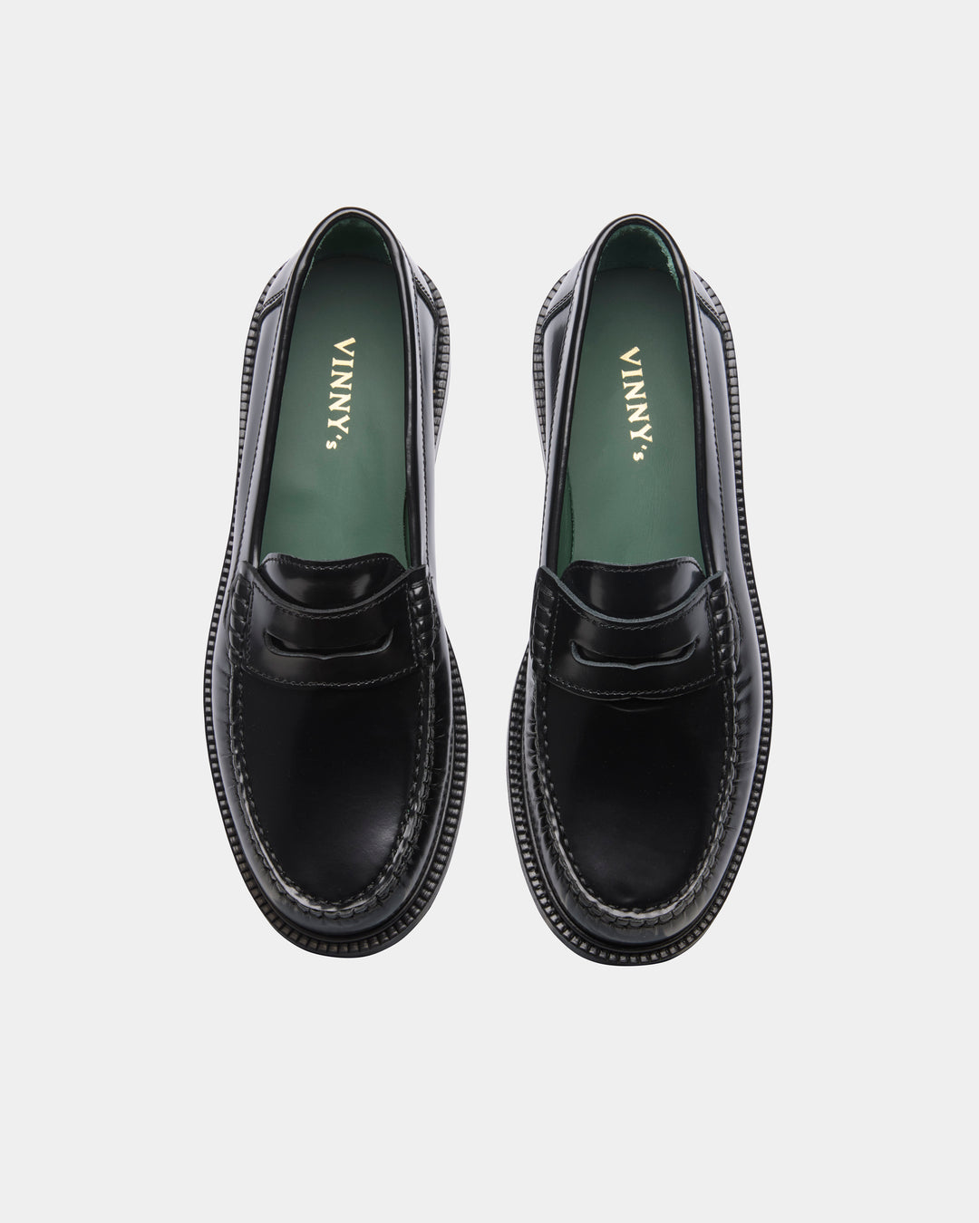 Vinny's Yardee Mocassin Loafer Polido Leather Black
