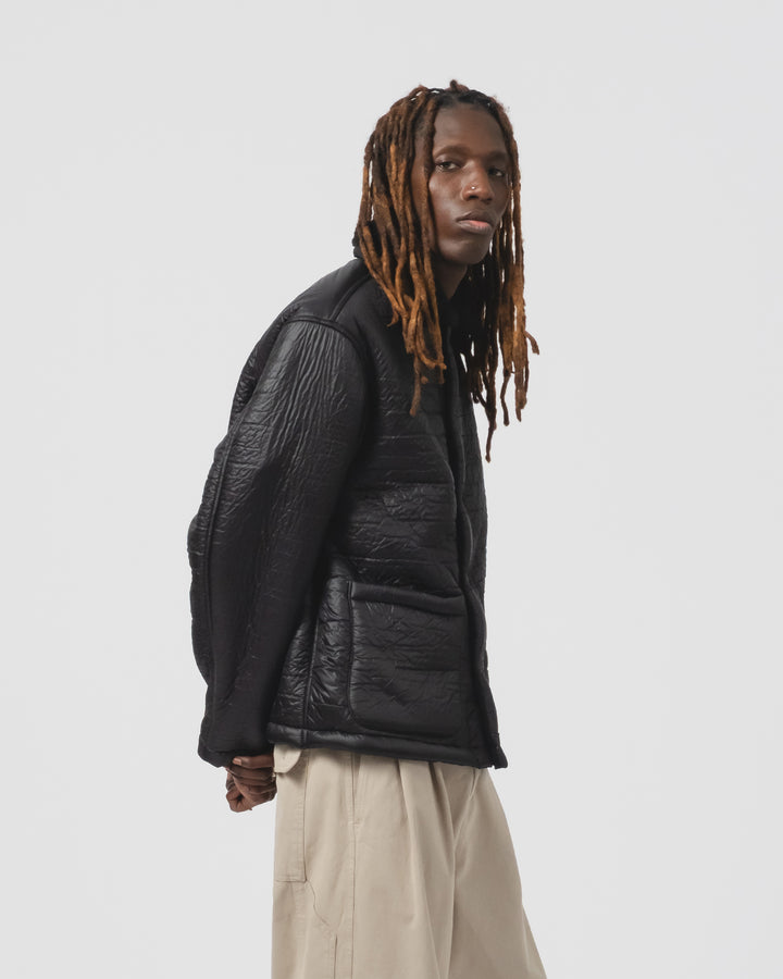 ソノラジャケット　ダウンナイロン　ブラック