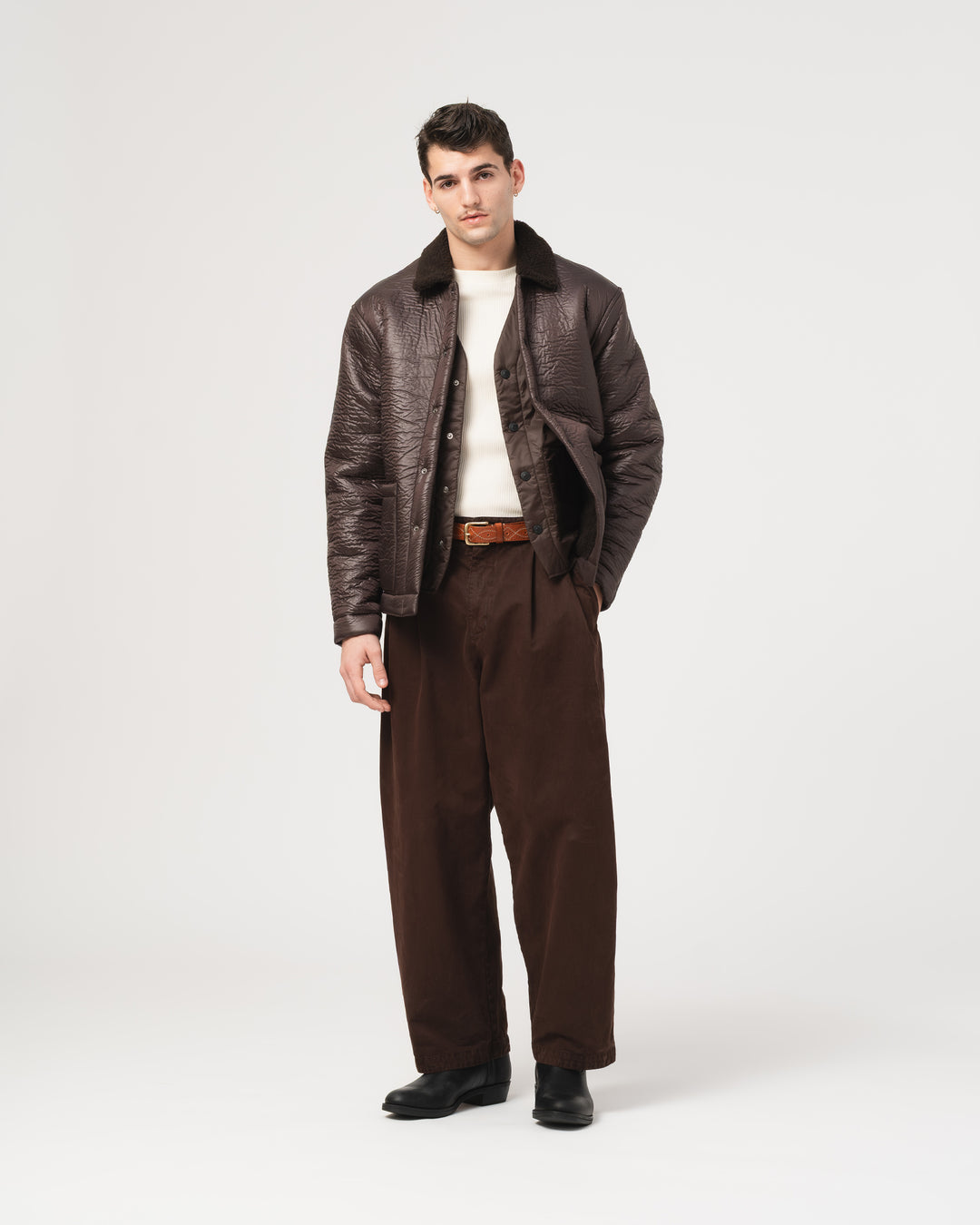 Sonora Jacket Piumono Nylon Brown