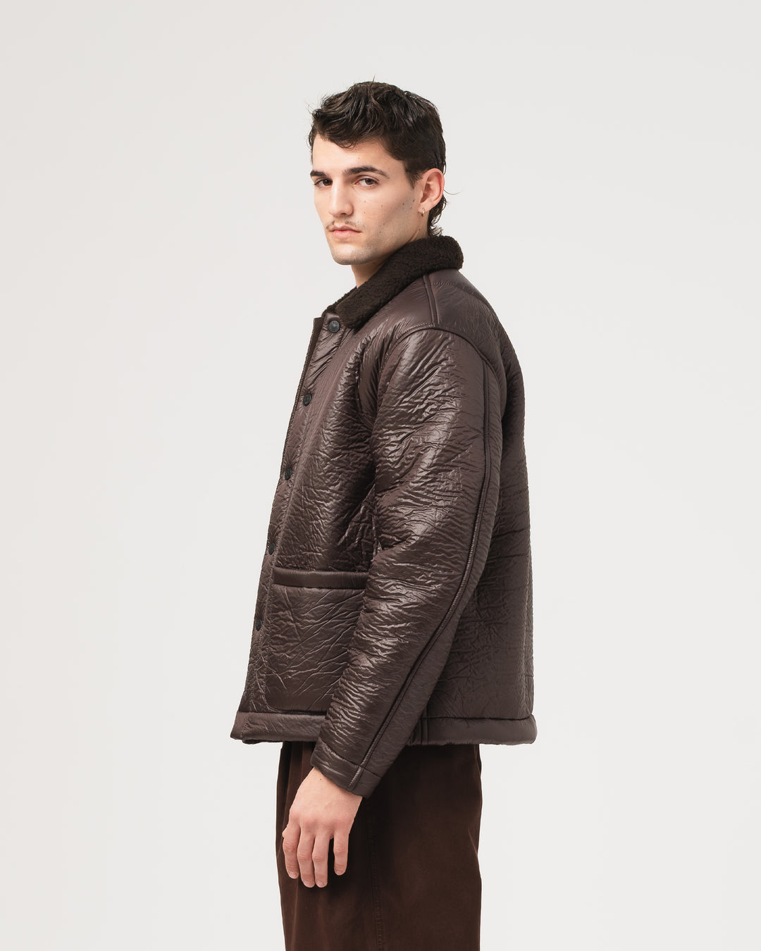 Sonora Jacket Piumono Nylon Brown
