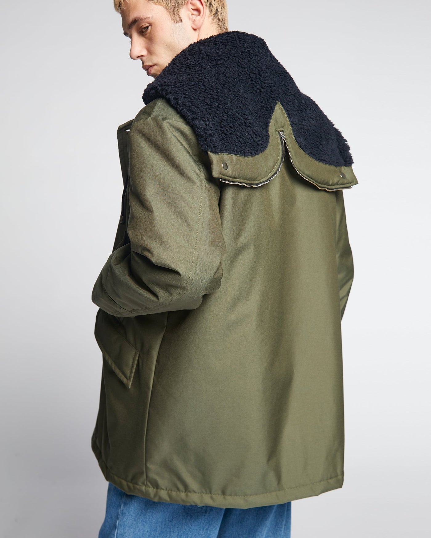 Artic Parka Nylon Bottle Green