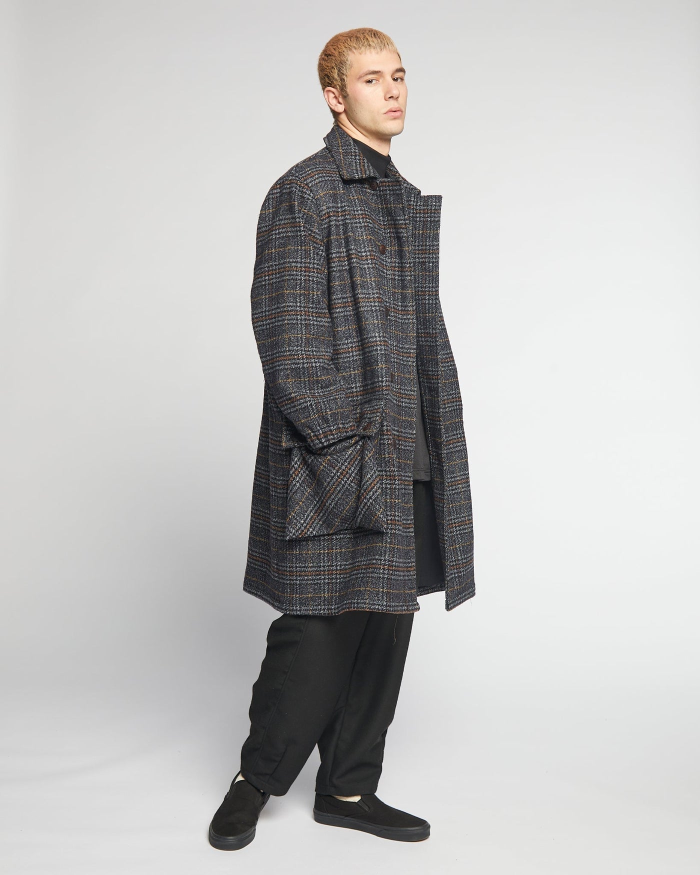 Field Coat Glasgow Check Navy