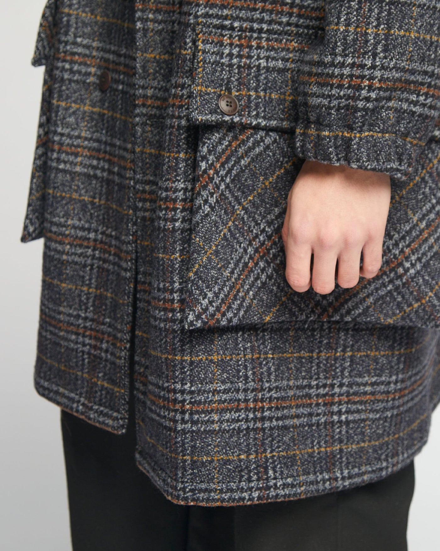 Field Coat Glasgow Check Navy