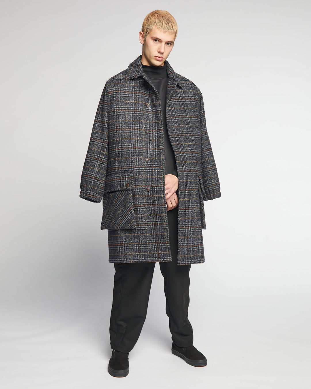 Field Coat Glasgow Check Navy