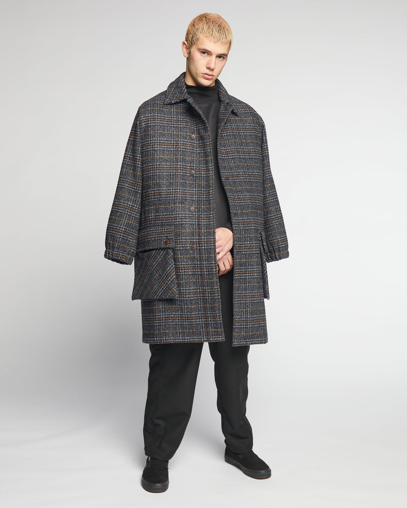 Field Coat Glasgow Check Navy