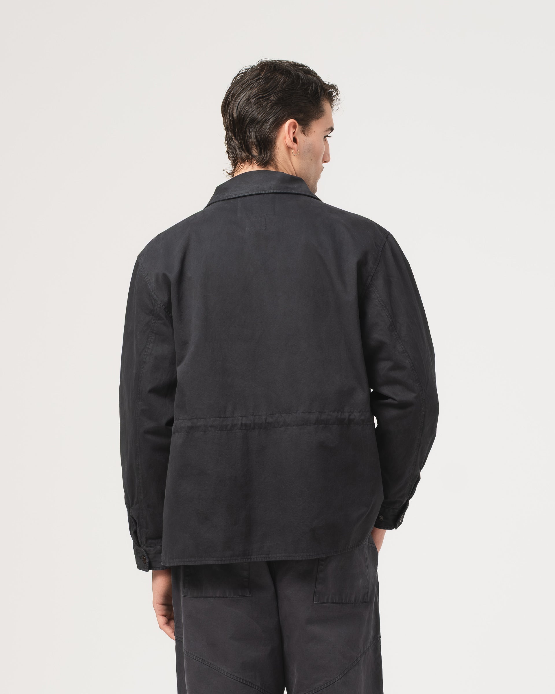 Jungle Jacket Gabardine Satin Asphalt – Eat Dust
