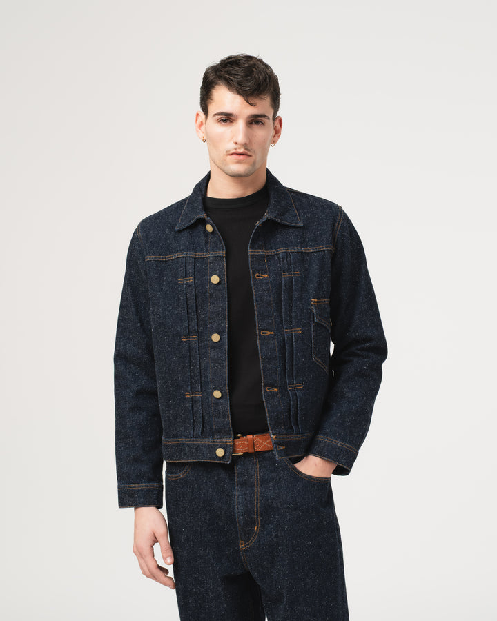 Type Dust 1 Jacket Neppy Denim Indigo