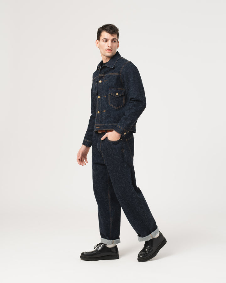 Type Dust 1 Jacket Neppy Denim Indigo