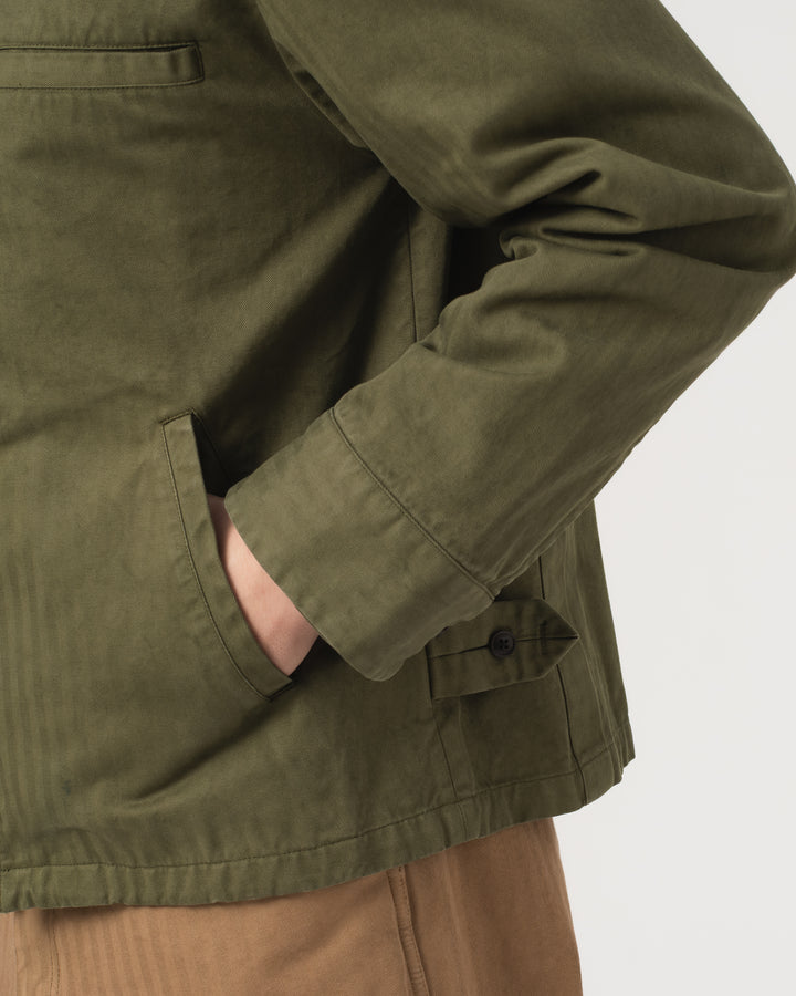 Union Jacket Desire Herringbone Twill Avocado