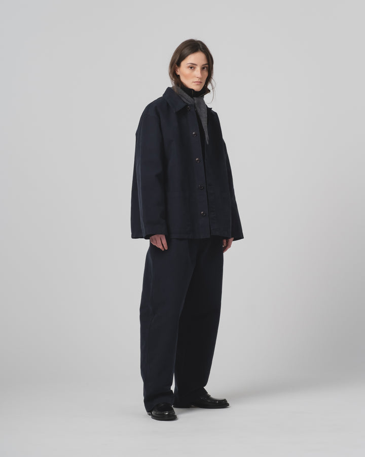 コーチジャケット ネブラスカ コットン インクト ブルー