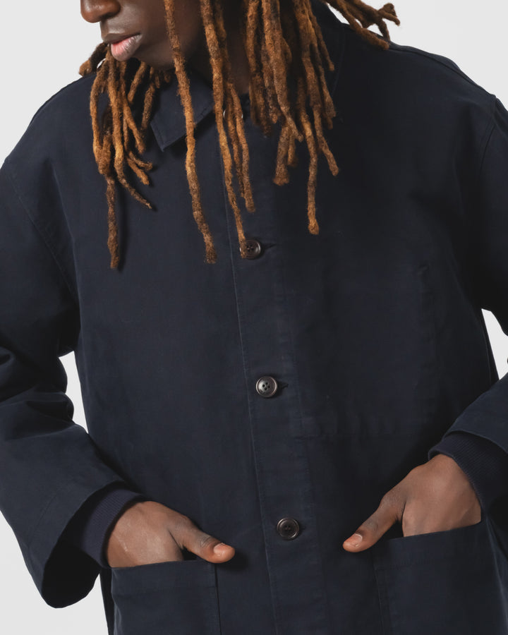 コーチジャケット ネブラスカ コットン インクト ブルー