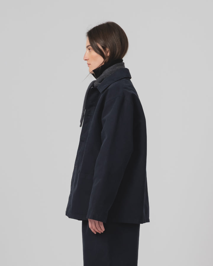 コーチジャケット ネブラスカ コットン インクト ブルー