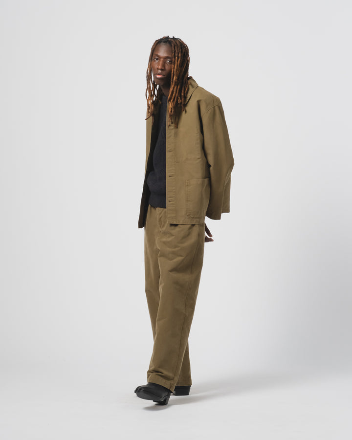 コーチジャケット ネブラスカ コットン フォッシルグリーン