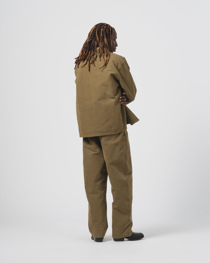 コーチジャケット ネブラスカ コットン フォッシルグリーン