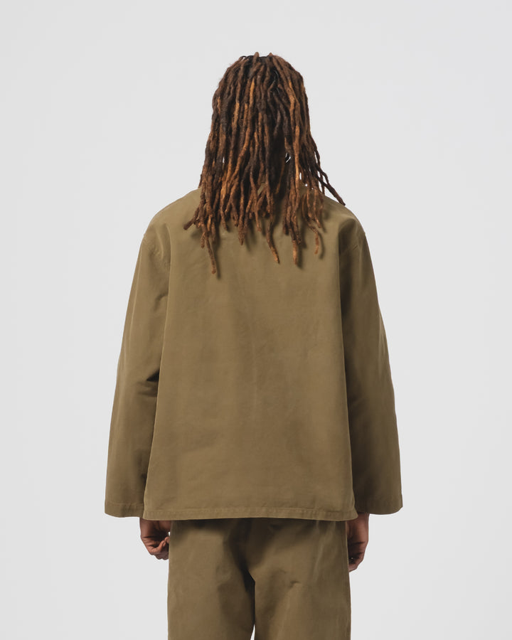 コーチジャケット ネブラスカ コットン フォッシルグリーン