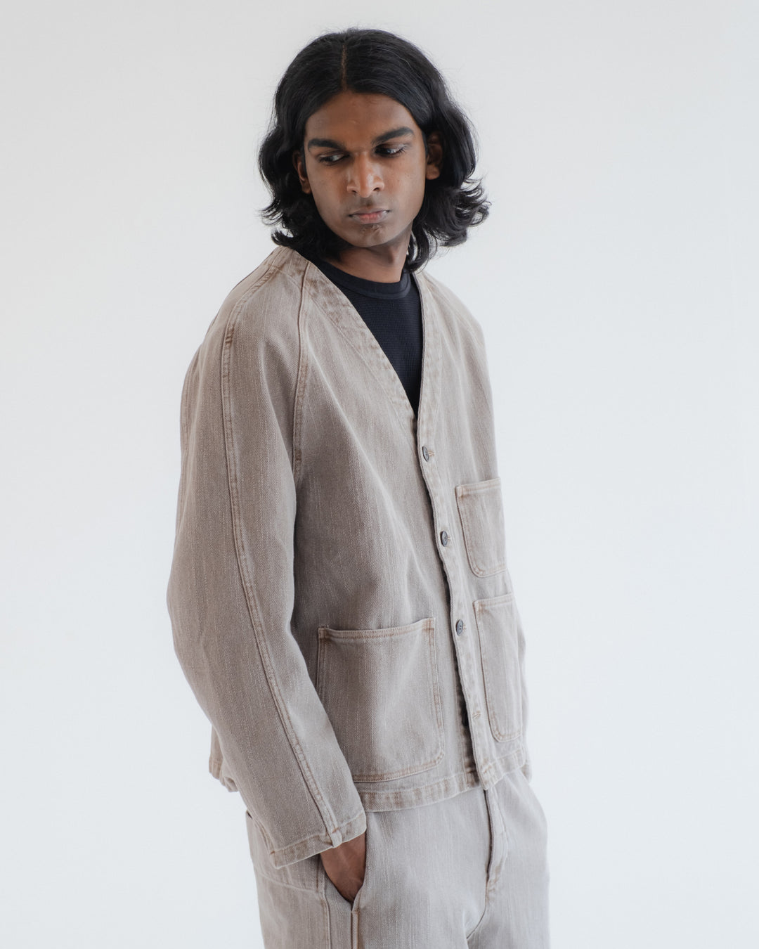 Loco Jacket Obi Cotton Siroco
