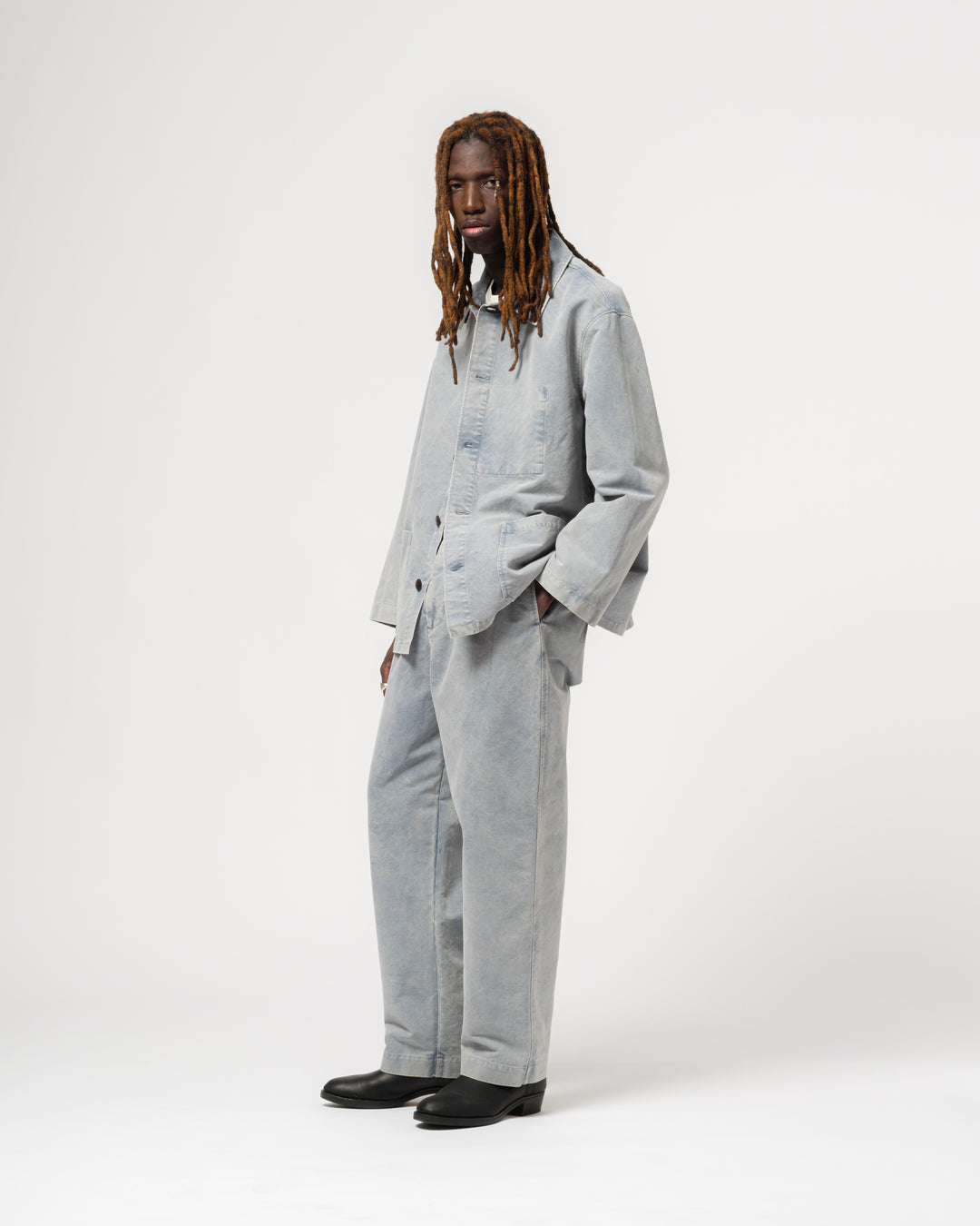 Coach Jacket Nebraska Cotton Coastal Blue