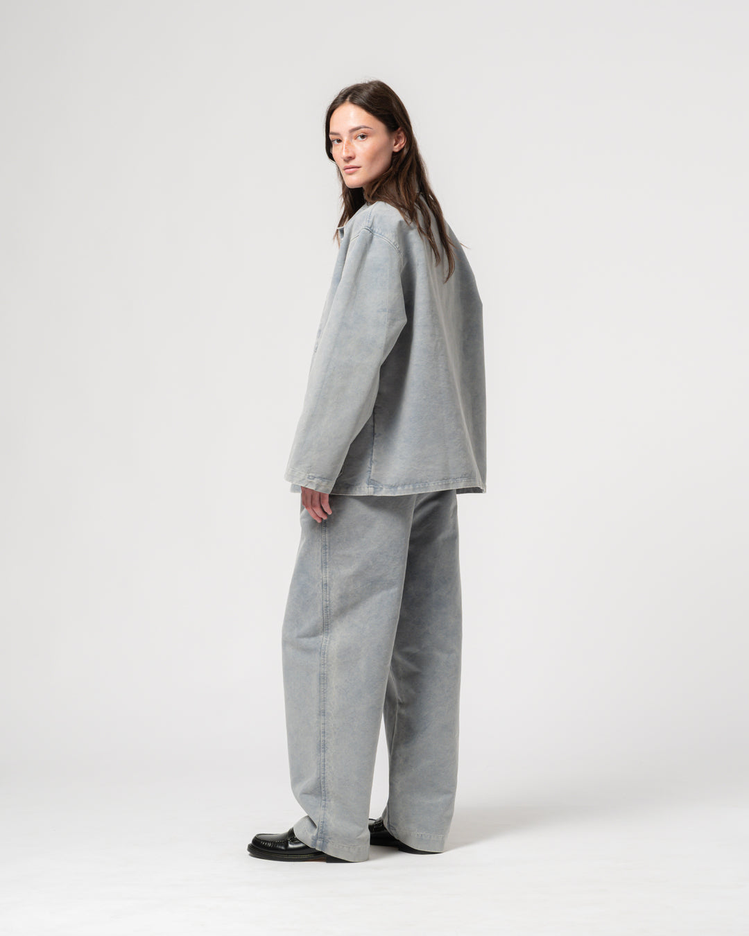 Coach Jacket Nebraska Cotton Coastal Blue