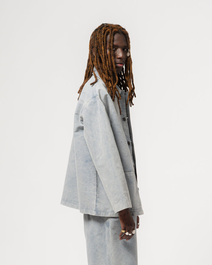 Coach Jacket Nebraska Cotton Coastal Blue