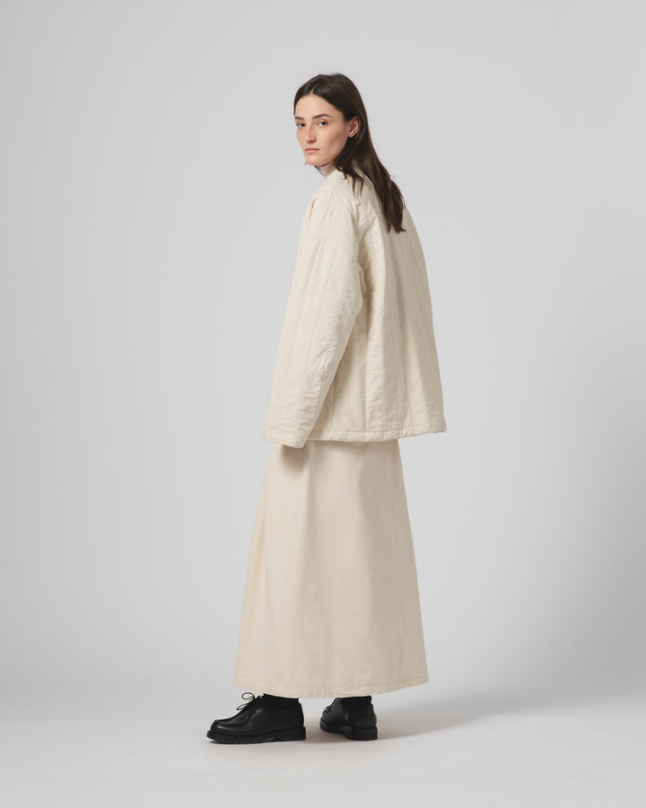 Edo Jacket Quilted Cotton Ecru