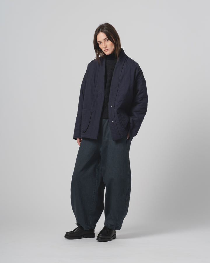 江戸ジャケット キルティングコットン インク