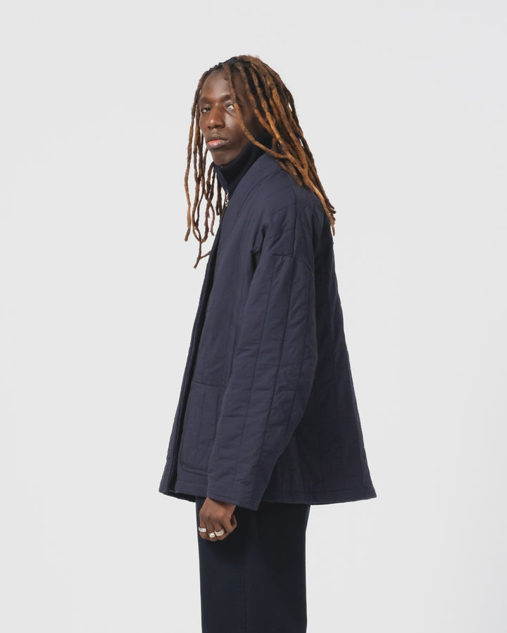 江戸ジャケット キルティングコットン インク