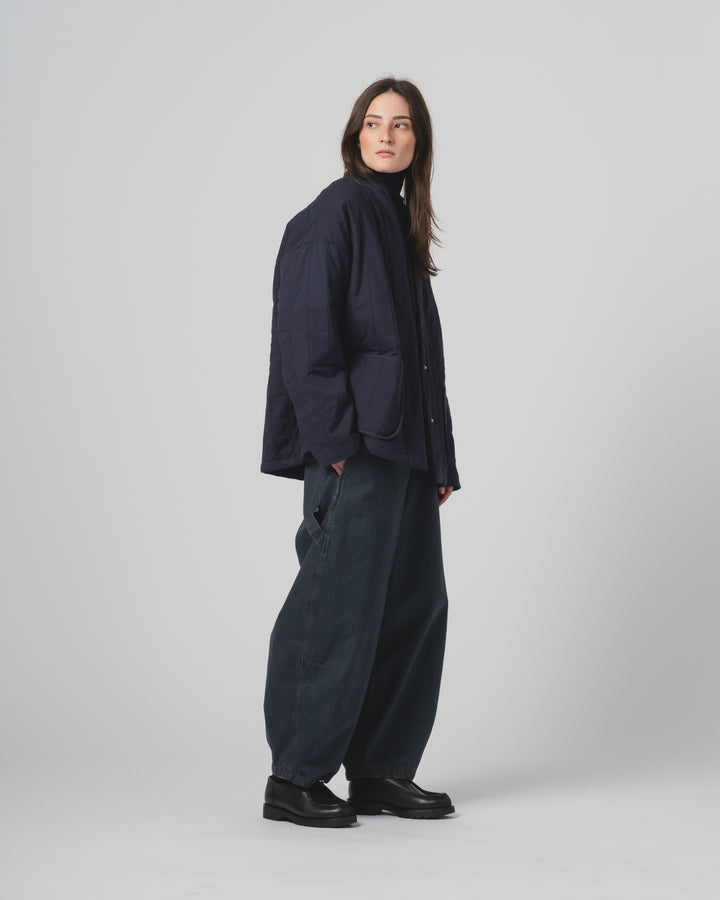 江戸ジャケット キルティングコットン インク