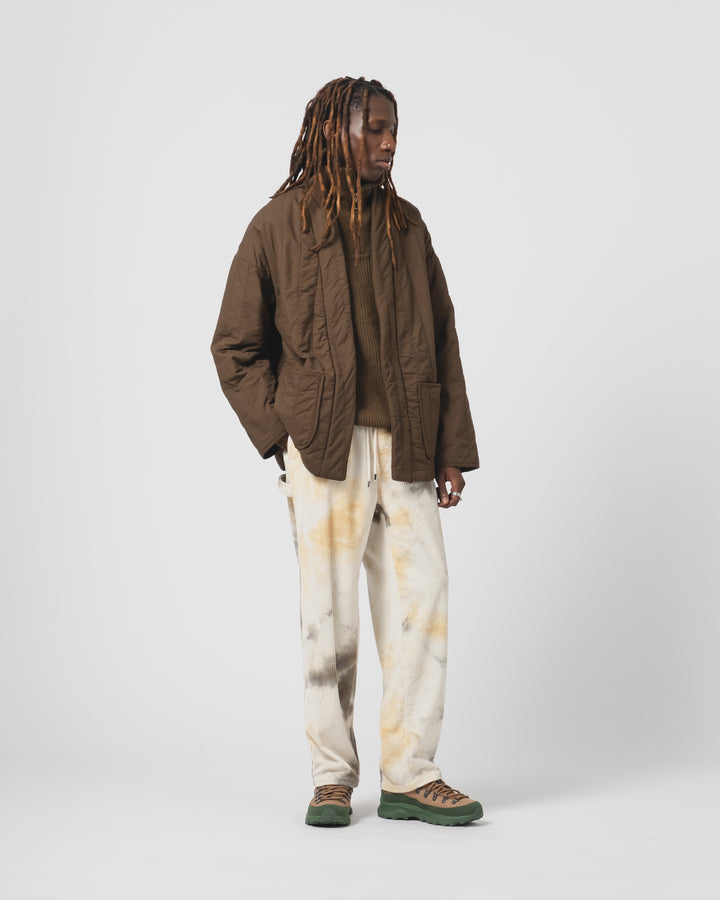 エドジャケット キルティングコットン ジャバブラウン