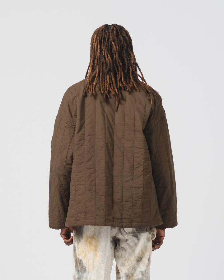 エドジャケット キルティングコットン ジャバブラウン