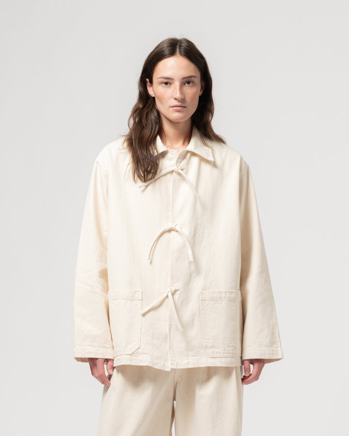 Temple Jacket Ecru Denim Ecru