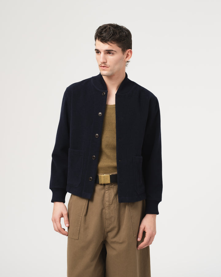Officer Cardigan Pachuca Wool Navy