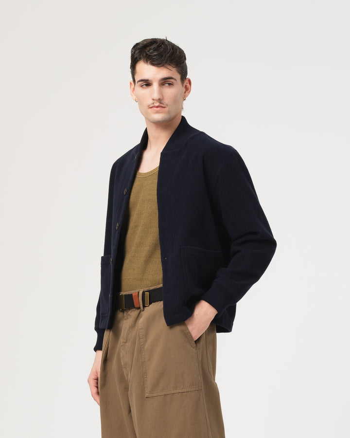 Officer Cardigan Pachuca Wool Navy