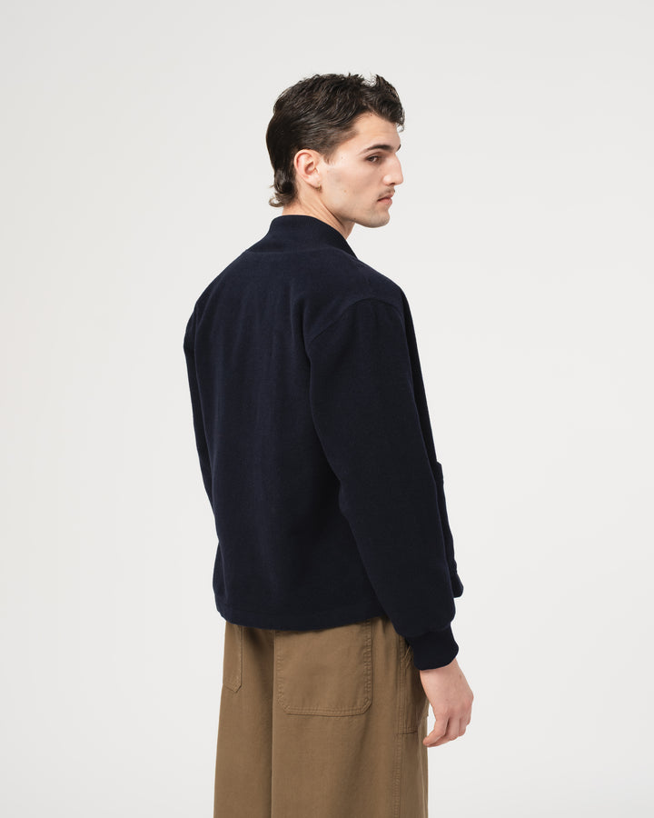 Officer Cardigan Pachuca Wool Navy