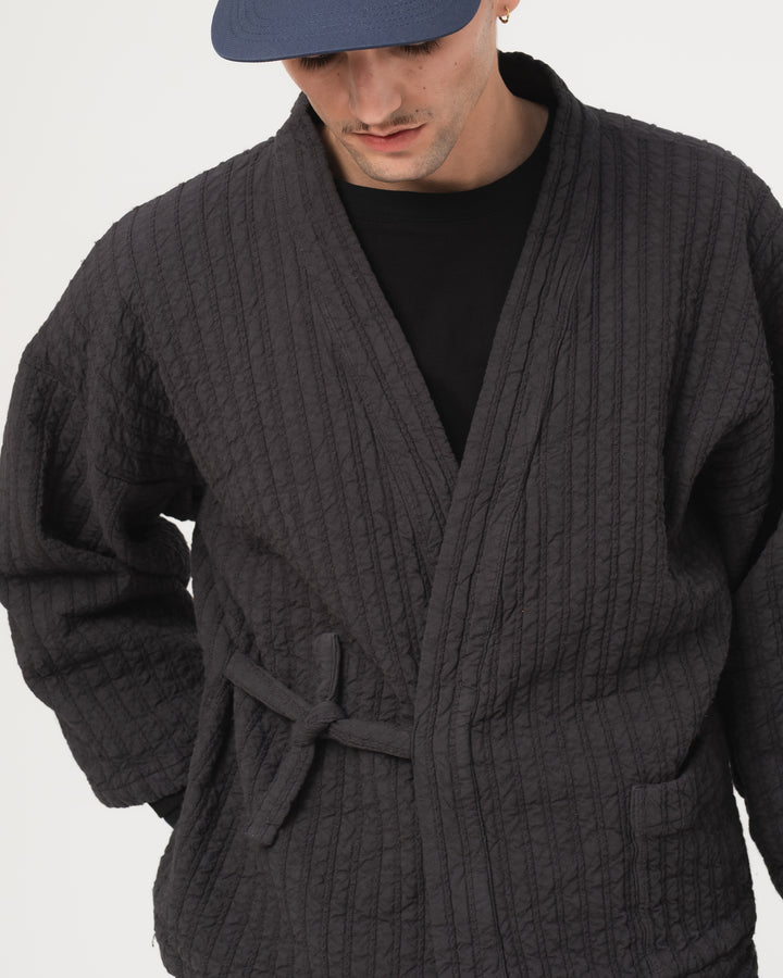 Shogun Kimono Dutton Jacquard Asphalt