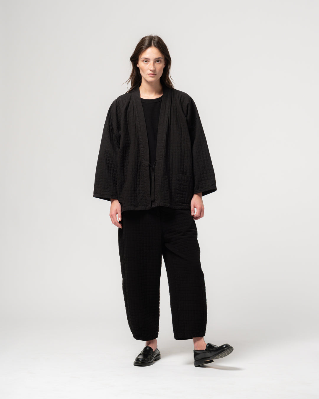 Shogun Kimono Sashiko Cotton Black