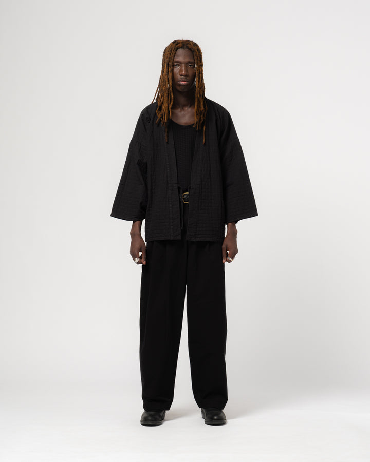 Shogun Kimono Sashiko Cotton Black