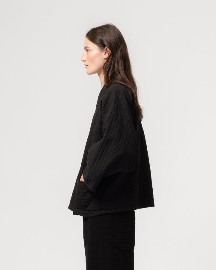 Shogun Kimono Sashiko Cotton Black