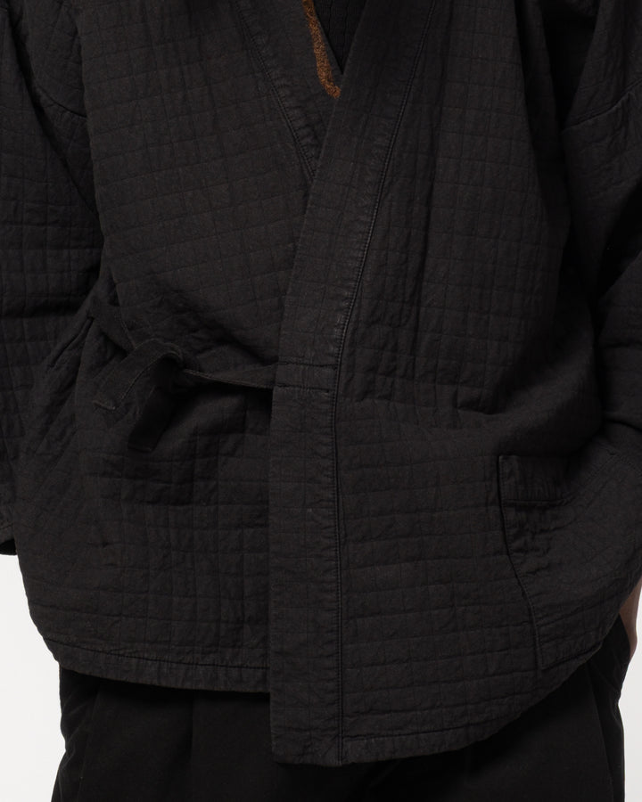 Shogun Kimono Sashiko Cotton Black