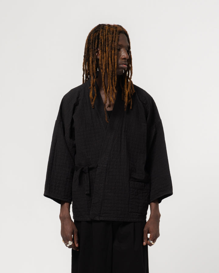 Shogun Kimono Sashiko Cotton Black