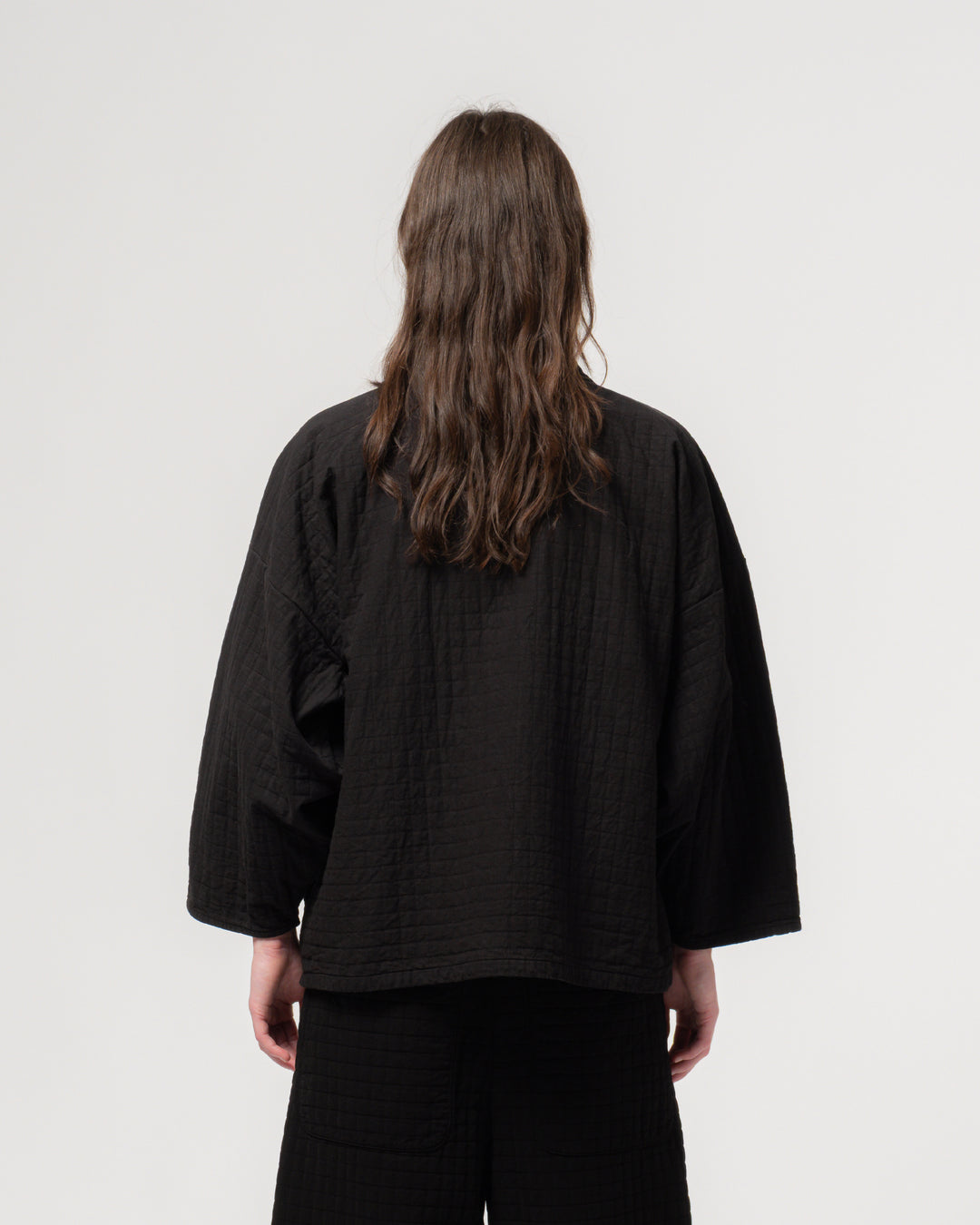 Shogun Kimono Sashiko Cotton Black
