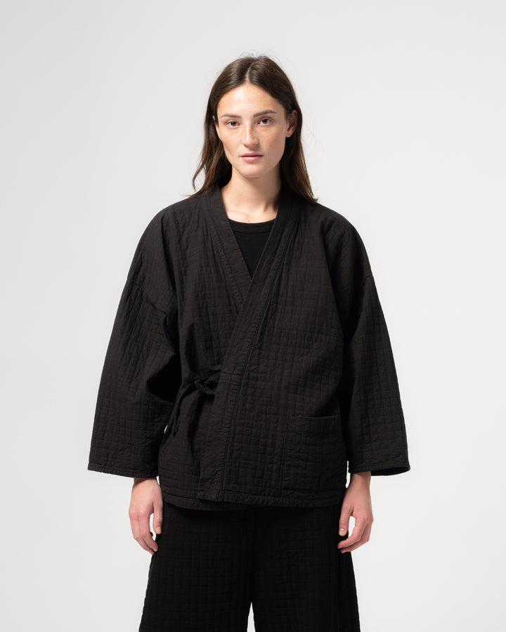 Shogun Kimono Sashiko Cotton Black