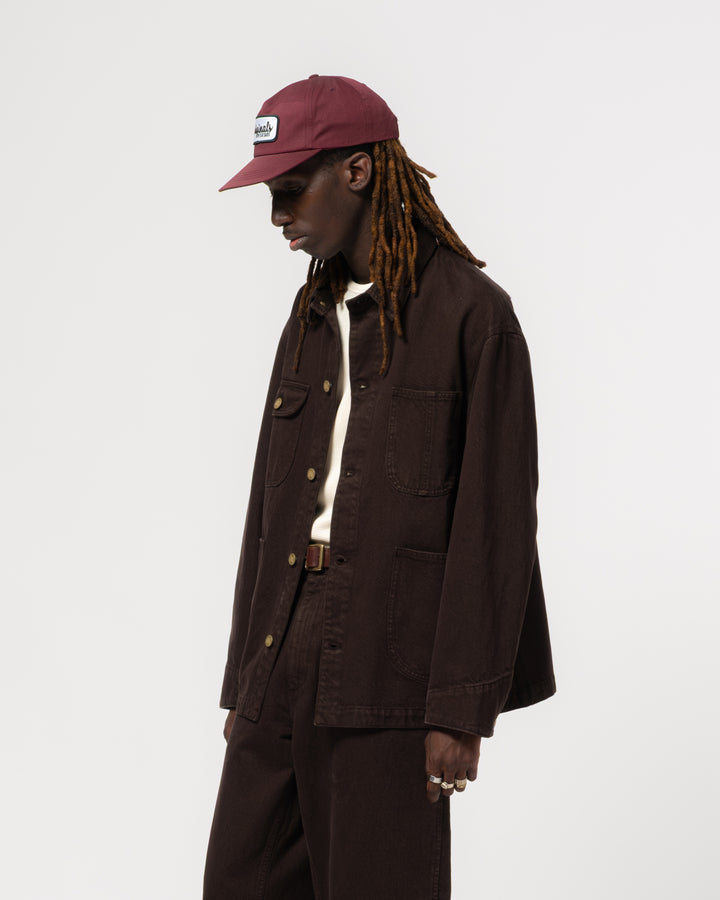 Alcatraz Jacket Color Denim Coffee Brown