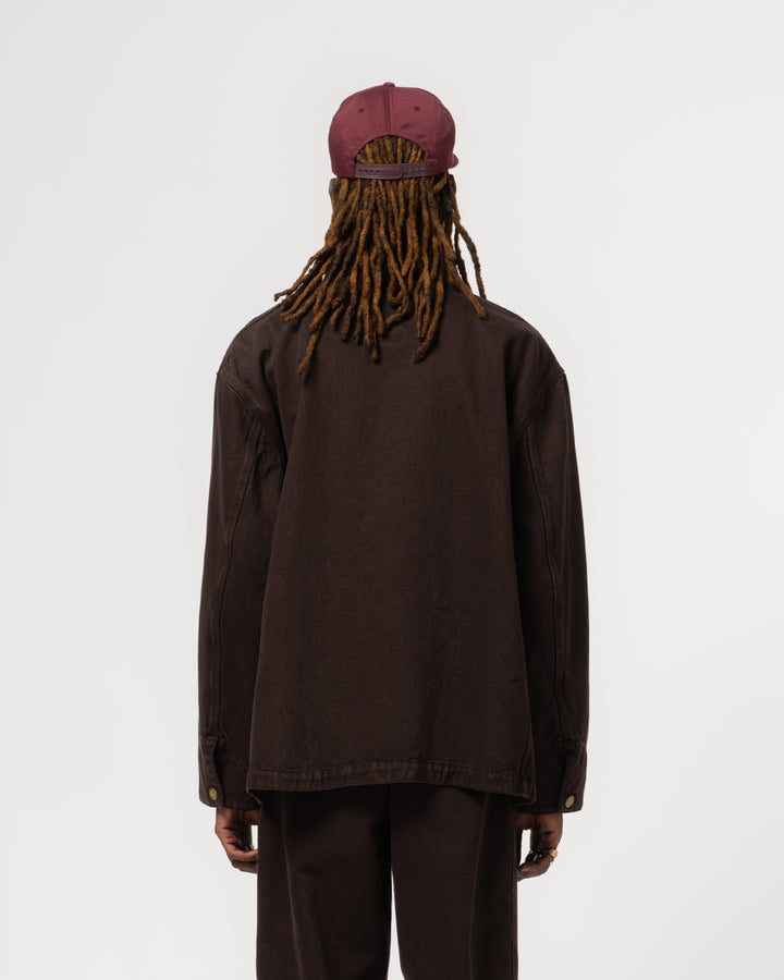 Alcatraz Jacket Color Denim Coffee Brown