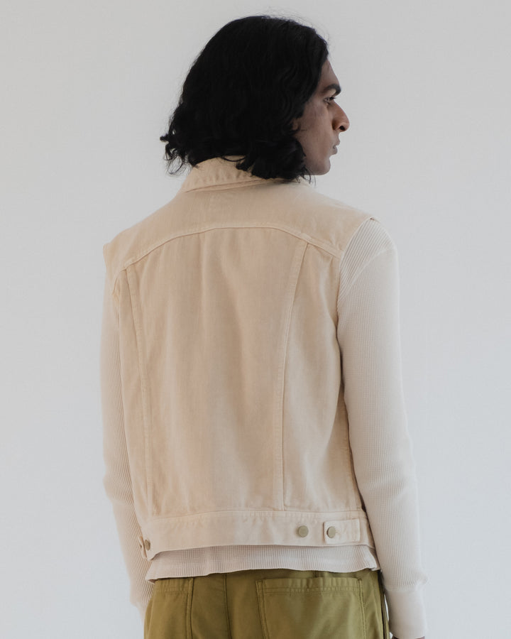 Biker Vest Obi Cotton Cement