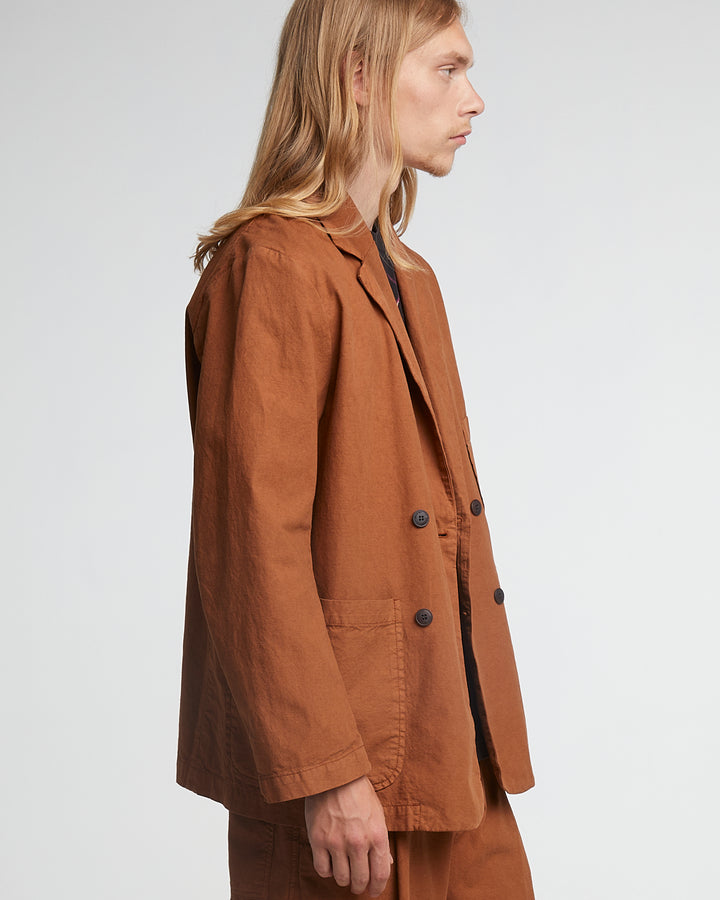 Blazer Cotton Linen Chipmunk