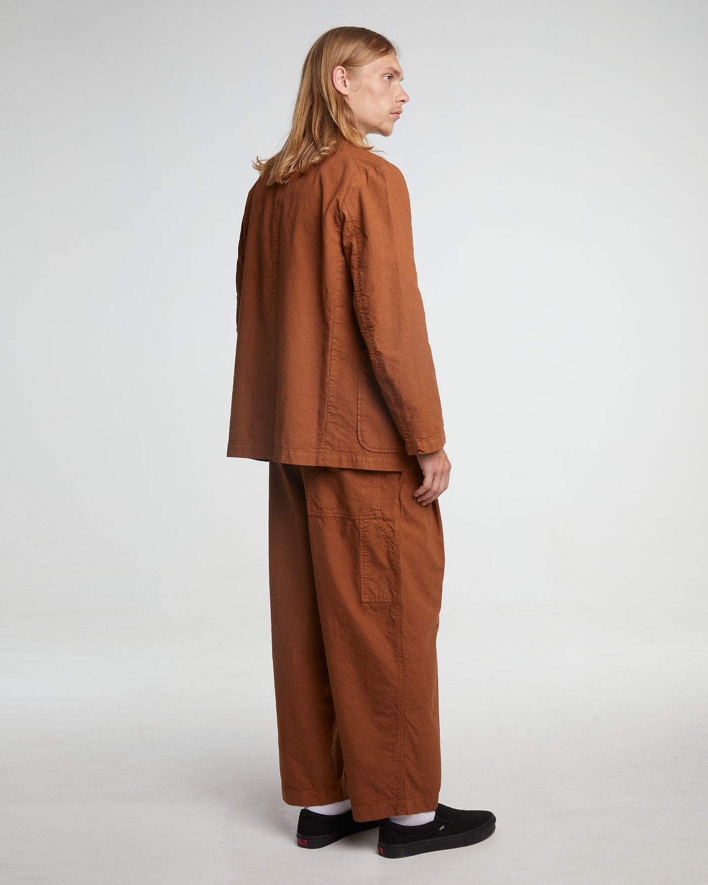 Blazer Cotton Linen Chipmunk