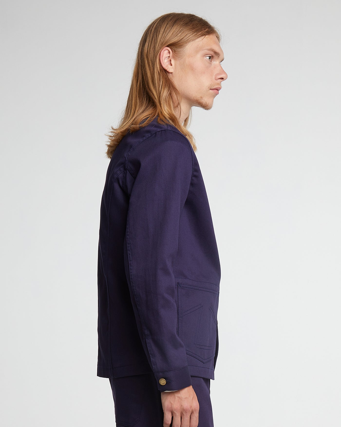 Chore Jacket Garage Cotton Navy