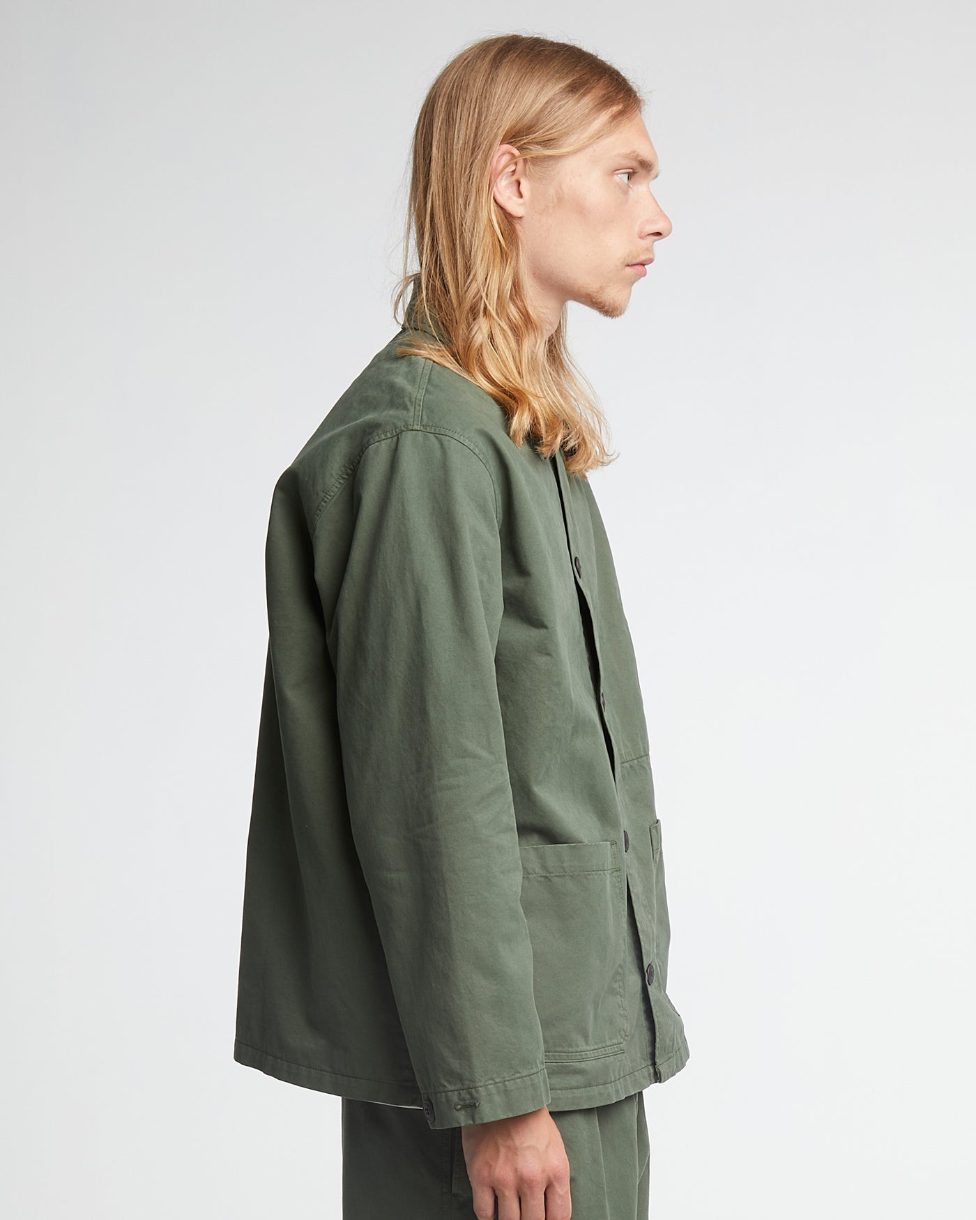 Coach Jacket Recycled Cotton Grape Leaf