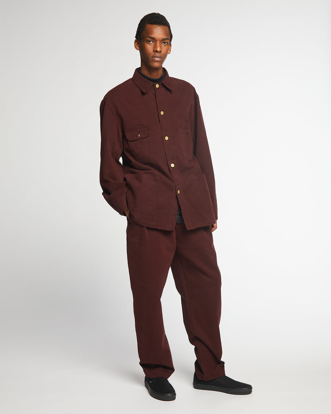 Alcatraz Jacket Brushed Twill Wine
